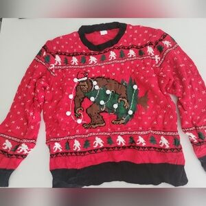 Ugly Christmas Sweater with Monkey Design